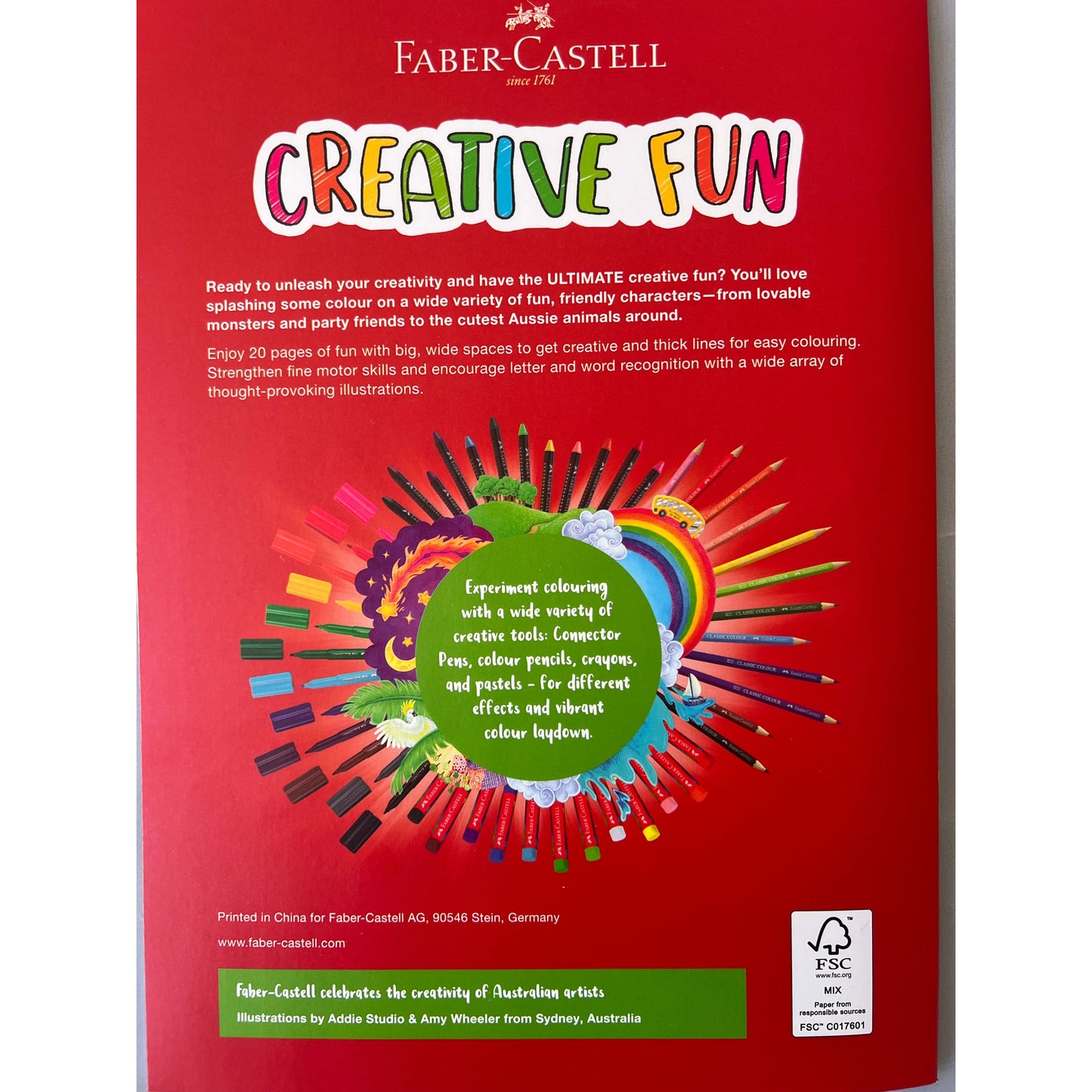 Faber Castell Creative Fun Colouring Book (20 Pages)