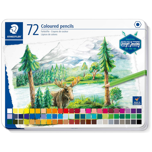 Staedtler Coloured Pencil Tin 72 Pack, Assorted Colours