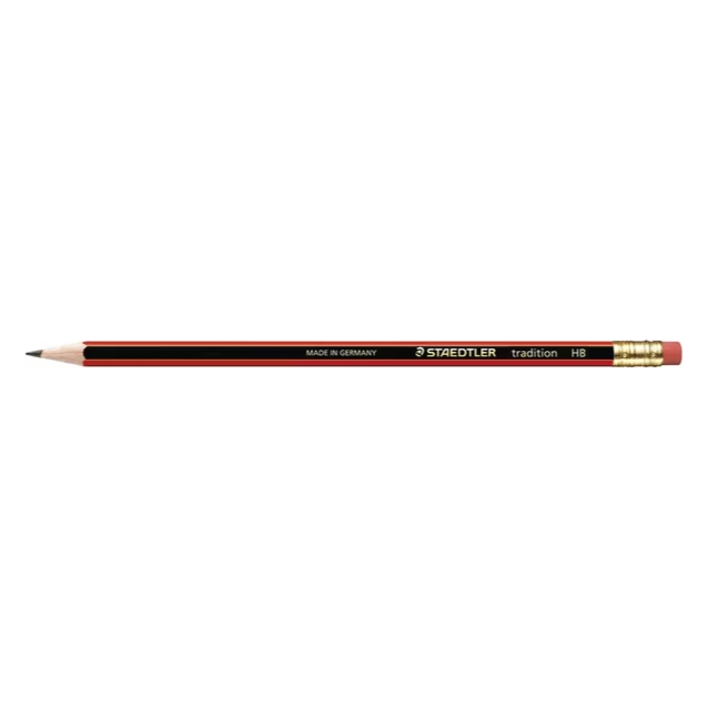 Staedtler Tradition Eraser Tip HB Graphite Pencils (Individual or 12 Pack)