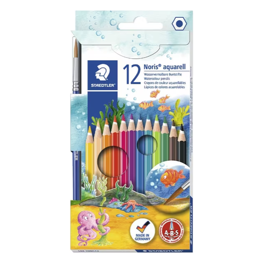 Staedtler Noris Aquarell Watercolour Pencils (12 Pack)
