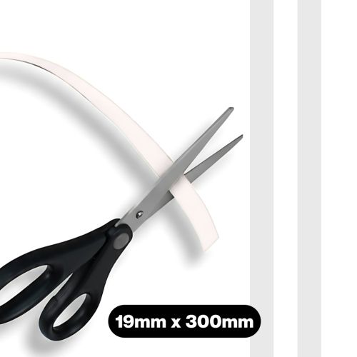 Vista Magnetic Strips 300 x 19mm Pack of 2 White VWMS19W