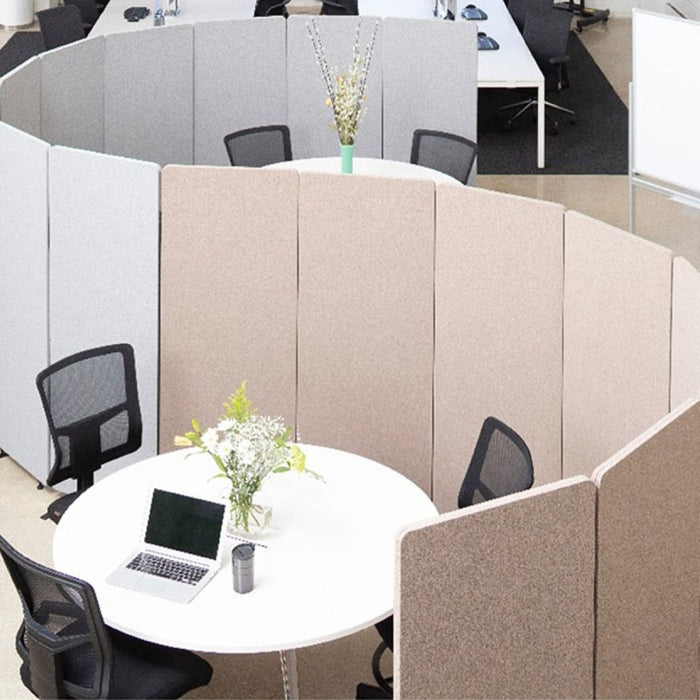 Visionchart ZIP Acoustic Screen Divider Extension Panel 1650 x 600mm Silver