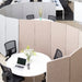 Visionchart ZIP Acoustic Screen Divider Extension Panel 1650 x 600mm Silver