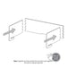 SANA Serenity Desk Screen 24mm Slider Surround 1200 x 800 x 500mm Altitude