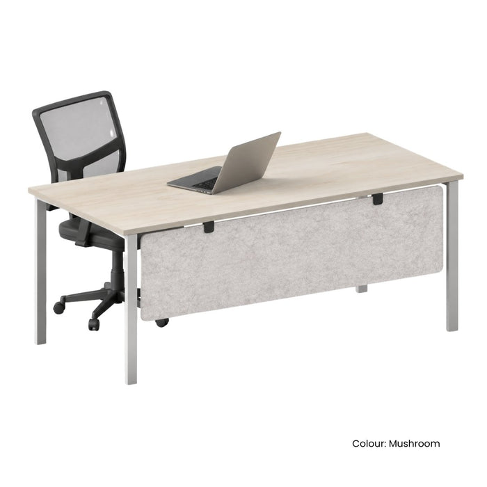 SANA Serenity Desk Screen 12mm Below Desk 1800 x 400mm Assorted