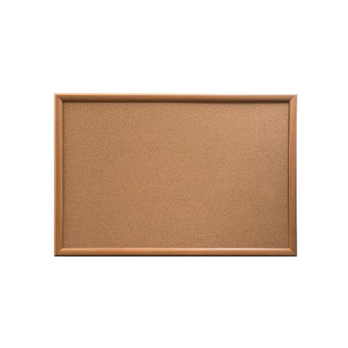 Visionchart Cork Pinboard 900 x 600mm Warm Oak Frame