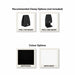 SANA Serenity Desk Screen 12mm Above Desk Surround 1500 x 600 x 300mm