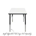 Creative Kids Dry Erase Table Top 600 x 600mm White EDEST-TOP