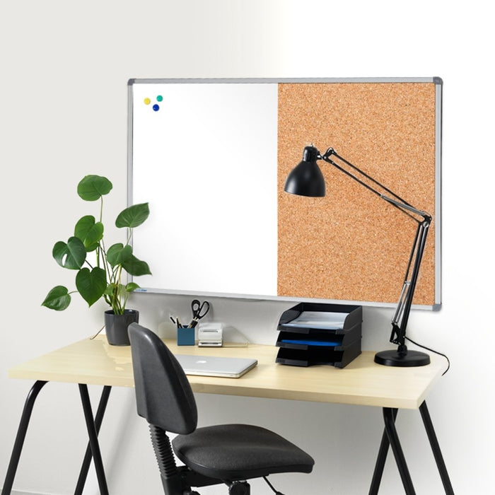 Visionchart Combo Board Whiteboard Corkboard 1200 x 900mm