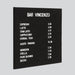 Visionchart Executive Groove Felt Letter Board Frameless 750 x 600mm EXINS7560