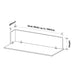 SANA Serenity Desk Screen 24mm Above Desk w/ Side Bar 1800 x 600 x 300mm