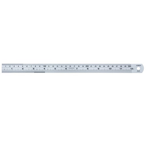 Linex Steel Ruler SL30 30cm Silver