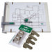 Linex Drawing Board Clips Pack 4