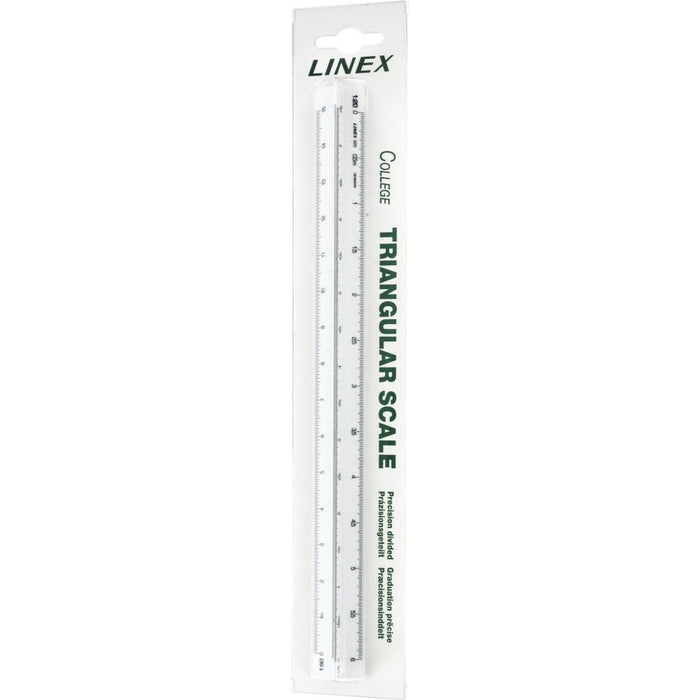 Linex Ruler Triangular Scale 322 30cm