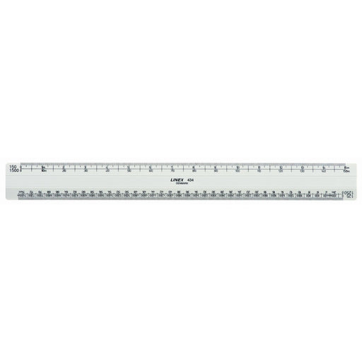 Linex Scale Ruler 434 30cm White