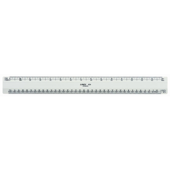 Linex Scale Ruler 434 30cm White