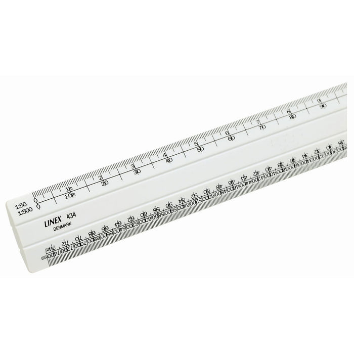 Linex Scale Ruler 434 30cm White