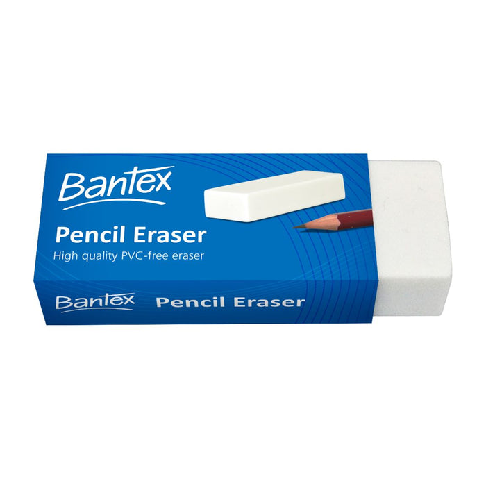 Bantex Pencil Eraser Large White