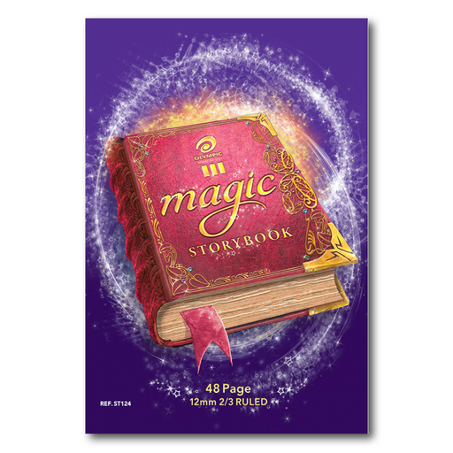 Olympic Magic Storybook 12mm 2/3 Ruled Top 1/3 Blank A4 48 pages