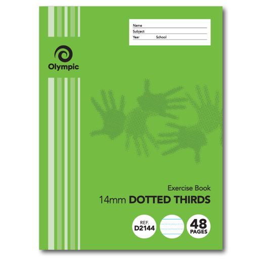 Olympic Exercise Book 14mm Dotted Thirds 225x175mm 48 Pages
