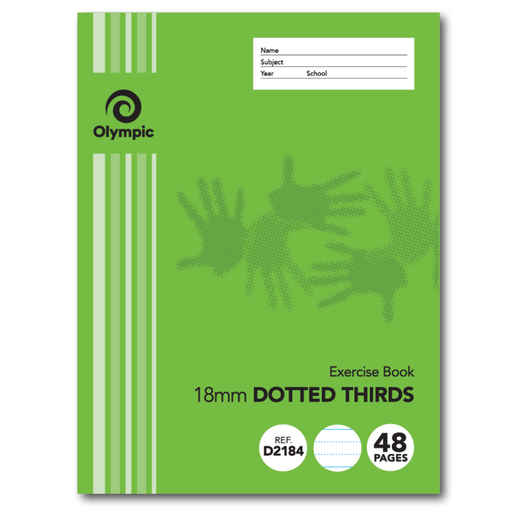 Olympic Exercise Book 18mm Dotted Thirds 225x175mm 48 pages