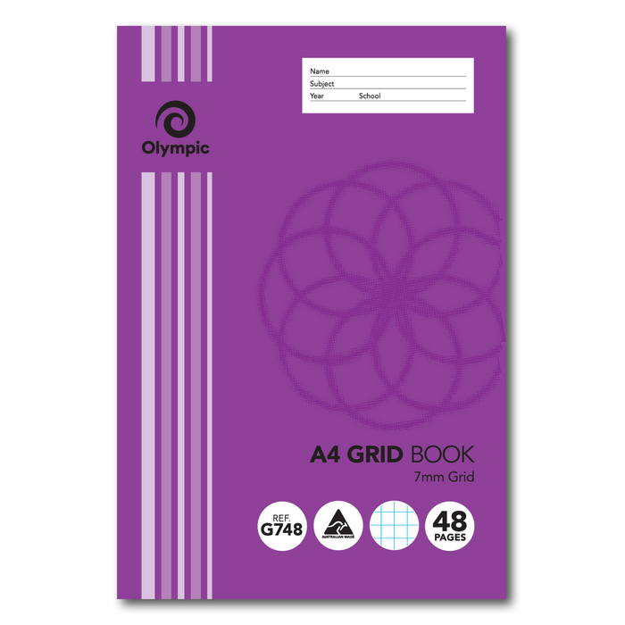 Olympic Grid Book 7mm A4 48 pages