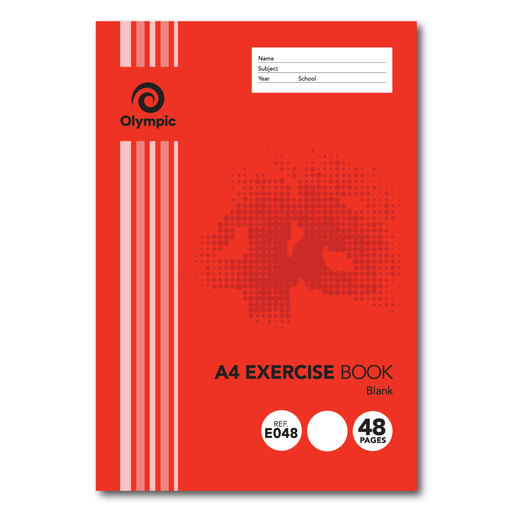 Olympic Exercise Book Blank A4 48 pages