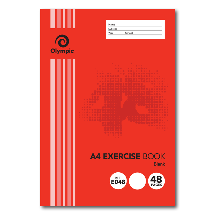 Olympic Exercise Book Blank A4 48 pages
