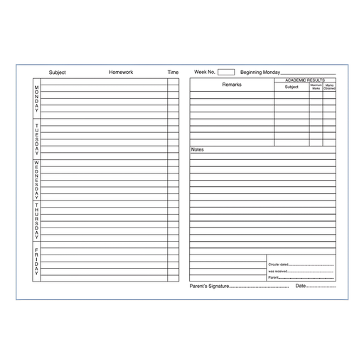 Olympic Home Lesson Book Week To Open 205x142mm 96 pages