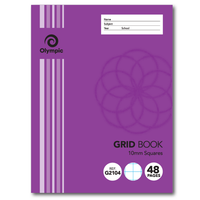 Olympic Grid Book 10mm 225x175mm 48 pages