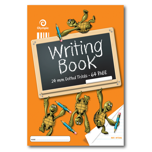 Olympic Writing Book Turtle 24mm Dotted Thirds 335x240mm 64 pages
