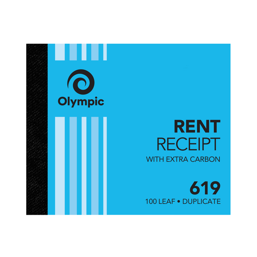 Olympic Carbon Duplicate Rent Receipt Book NO.619 100×125 100 Leaf