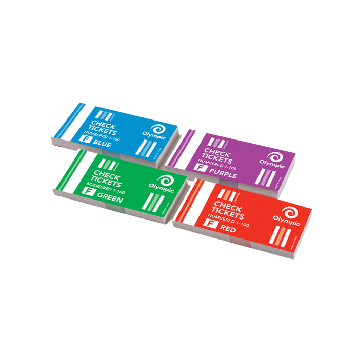 Olympic Check Ticket Book 1-100