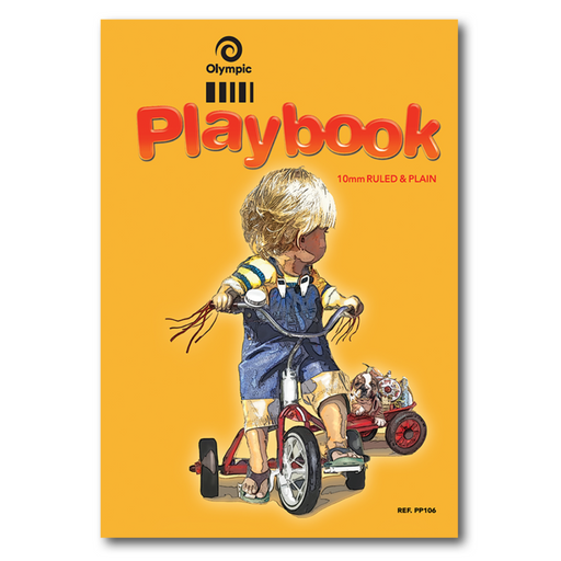 Olympic Play Book 10mm Ruled/Plain 335x240mm 64 pages