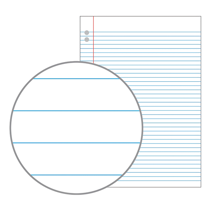 Olympic Lecture Pad 7mm Ruled with Red Margin Side Bound 7 Holes A4 70 leaf