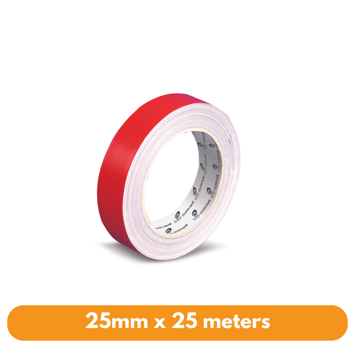 Olympic Cloth Tape 25mmx25M Red
