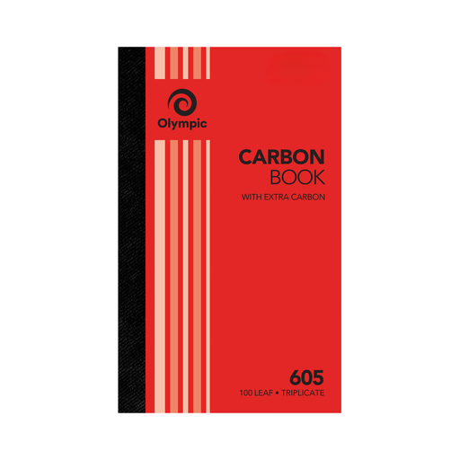 Olympic Carbon Triplicate Record Book NO.605 200×125 100 Leaf