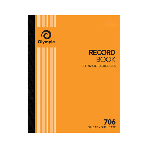 Olympic Carbonless Duplicate Record Book NO.706 250×200 50 Leaf