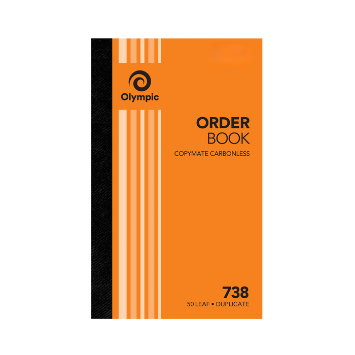 Olympic Carbonless Duplicate Order Book NO.738 200×125 50 Leaf