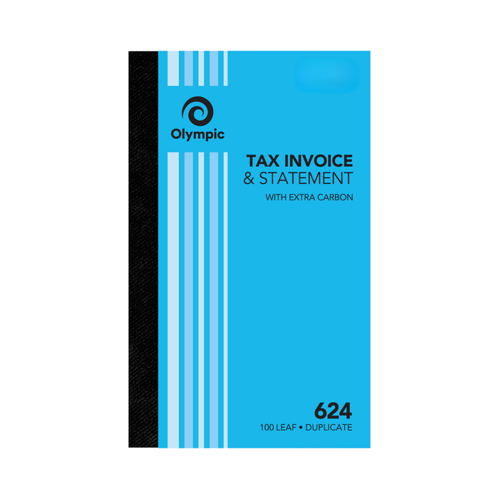 Olympic Carbon Duplicate Invoice Statement Book NO.624 200×125 100 Leaf