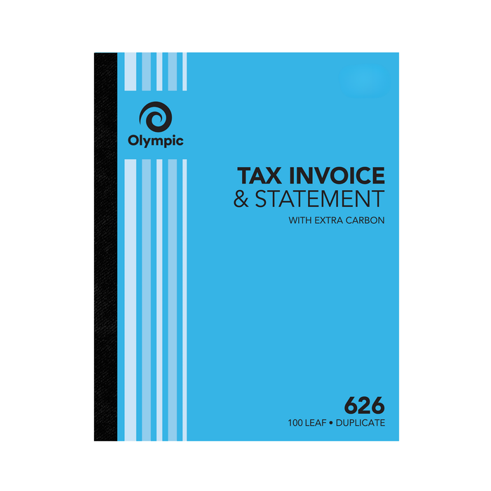 Olympic Carbon Duplicate Invoice Statement Book NO.626 250×200 100 Leaf