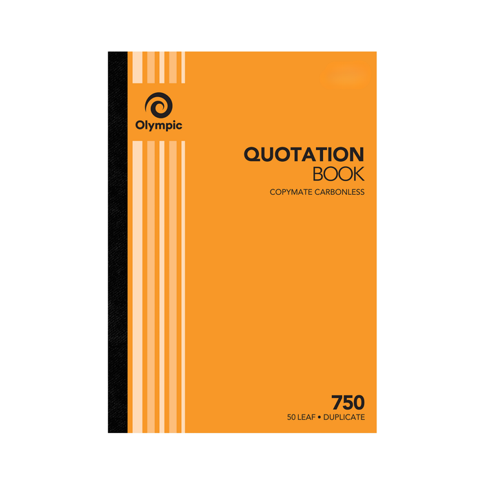 Olympic Carbonless Duplicate Quote Book NO.750 297×210 50 Leaf
