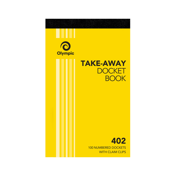 Olympic Takeaway Docket Book NO.402 93×150 100 Page