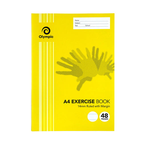 Olympic Exercise Book 14mm Ruled with Red Margin A4 48 pages