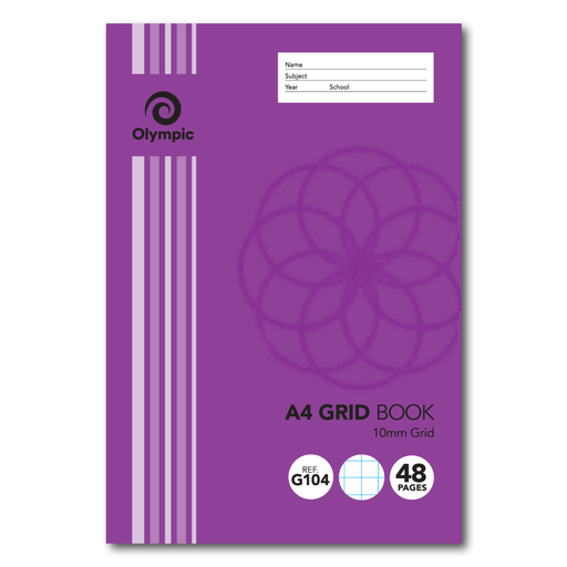 Olympic Grid Book 10mm A4 48 pages