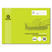 Olympic NSW Primary Student Notebook 8mm Double Ruled with Guidelines 175x240mm 32 pages Lime Green