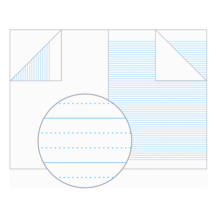 Olympic Project Book 14mm Dotted Thirds Ruled/Blank A4 96 pages