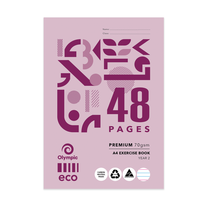Olympic ECO Exercise Book EY24P A4 48 Page Year 2