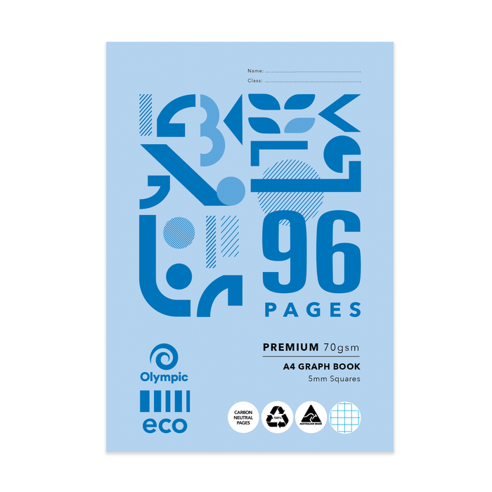 Olympic ECO Graph Book 5mm A4 96 pages