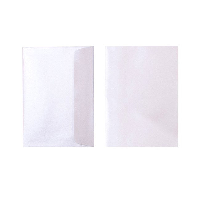 Quill Metallique Envelope 120gsm C6 Pack 10 Mother of Pearl